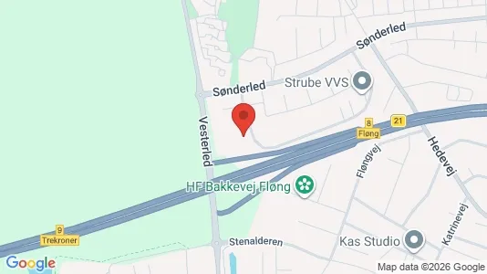 Erhvervslokaler til leje i Hedehusene - kort over placeringen