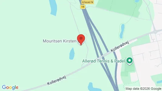 Erhvervslokaler til leje i Allerød - kort over placeringen