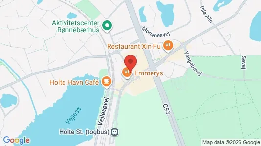 Erhvervslokaler til leje i Holte - Foto fra Google Street View