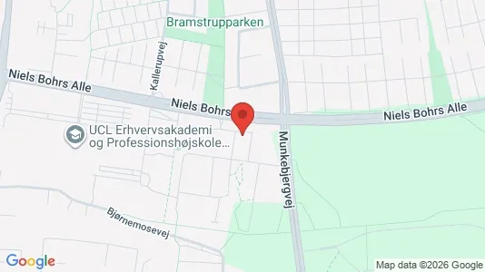 Erhvervslokaler til leje i Odense M - kort over placeringen