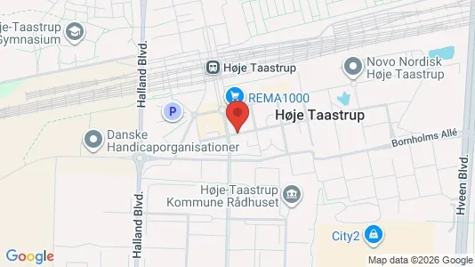Erhvervslokaler til leje i Taastrup - kort over placeringen
