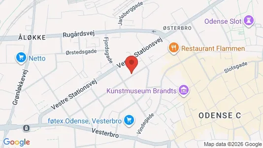 Erhvervslokaler til leje i Odense C - Foto fra Google Street View