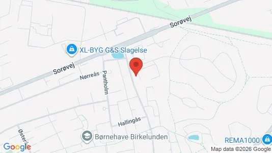 Erhvervslokaler til leje i Slagelse - kort over placeringen
