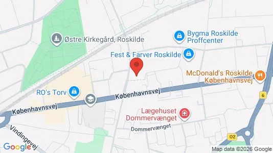 Erhvervslokaler til leje i Roskilde - Foto fra Google Street View