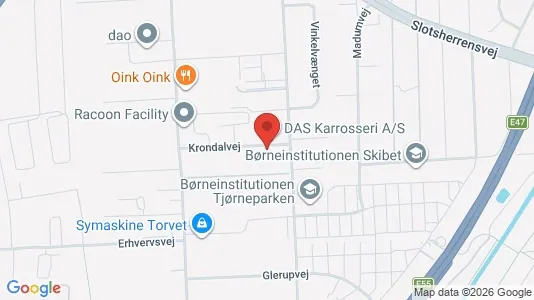 Erhvervslokaler til leje i Rødovre - kort over placeringen