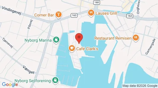 Erhvervslokaler til leje i Nyborg - Foto fra Google Street View