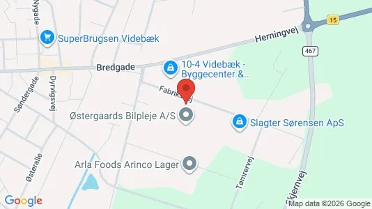 Erhvervslokaler til leje i Videbæk - Foto fra Google Street View