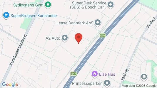 Erhvervslokaler til leje i Karlslunde - kort over placeringen