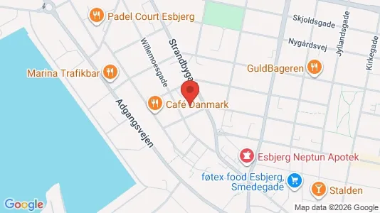Erhvervslokaler til leje i Esbjerg Centrum - Foto fra Google Street View