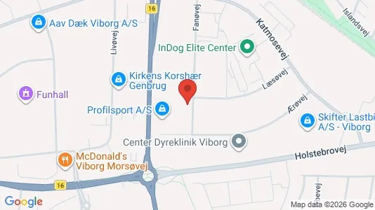 Erhvervslokaler til leje i Viborg - Foto fra Google Street View