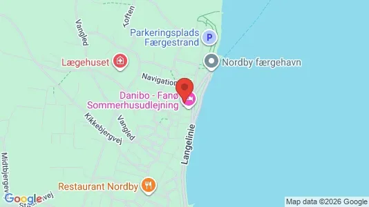 Erhvervslokaler til leje i Fanø - kort over placeringen