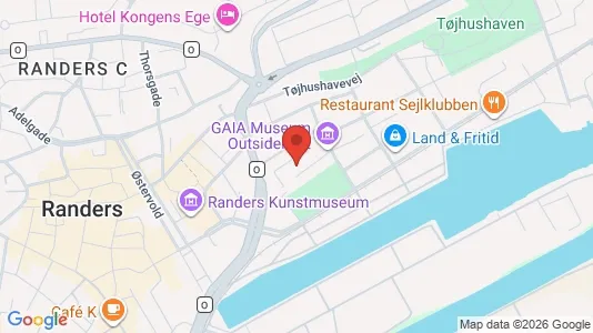 Erhvervslokaler til leje i Randers C - kort over placeringen