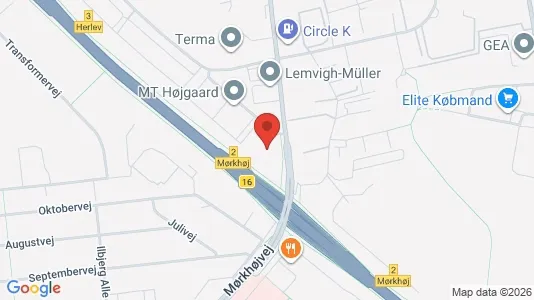 Kontorlokaler til leje i Søborg - kort over placeringen