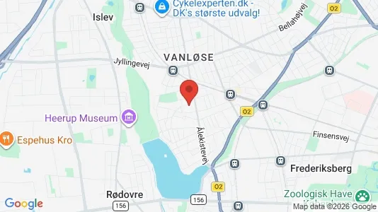 Butikslokaler til leje i Vanløse - kort over placeringen