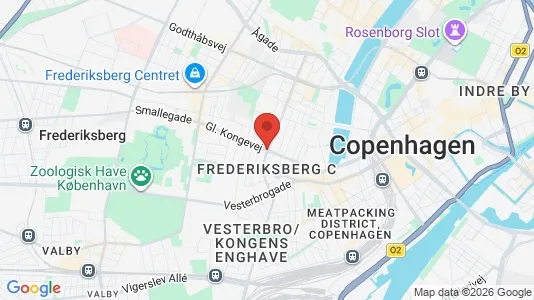 Butikslokaler til leje i Frederiksberg C - kort over placeringen