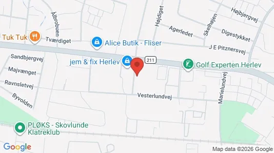 Kontorlokaler til leje i Herlev - kort over placeringen