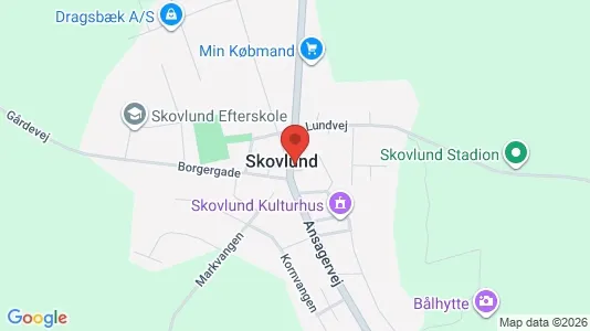 Erhvervslokaler til leje i Ansager - kort over placeringen