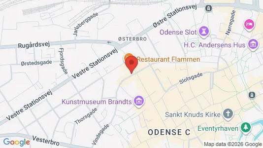 Kontorlokaler til leje i Odense C - kort over placeringen