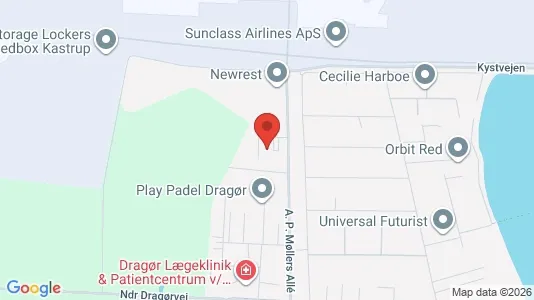 Erhvervslokaler til leje i Dragør - kort over placeringen