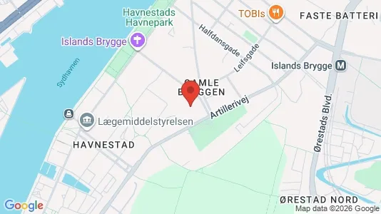 Kontorlokaler til leje i København S - kort over placeringen