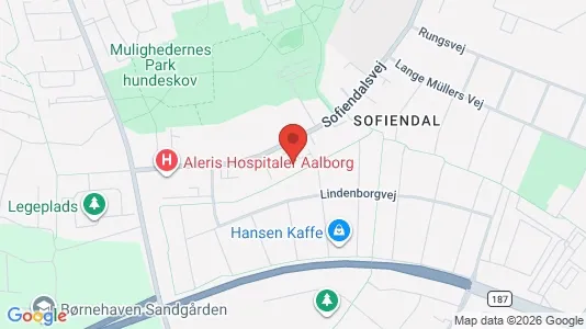Erhvervslokaler til leje i Aalborg SV - kort over placeringen