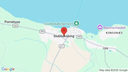 Kontorlokaler til leje i Stubbekøbing - kort over placeringen
