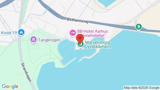 Kontorlokaler til leje i Århus C - kort over placeringen