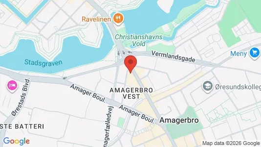 Kliniklokaler til leje i København S - kort over placeringen
