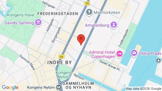 Kontorlokaler til leje i København K - kort over placeringen