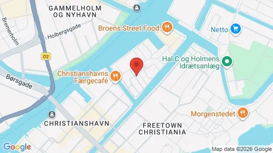 Erhvervslokaler til leje i København K - kort over placeringen