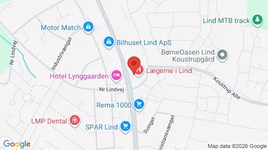 Erhvervsgrunde til leje i Herning - kort over placeringen