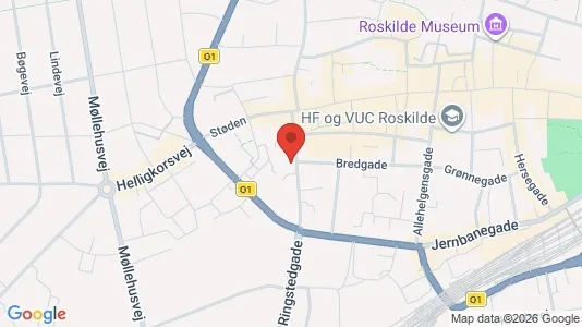 Kliniklokaler til leje i Roskilde - kort over placeringen