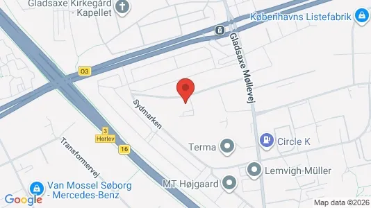 Kontorlokaler til leje i Søborg - kort over placeringen