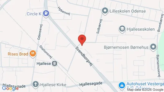 Kontorlokaler til leje i Odense S - kort over placeringen