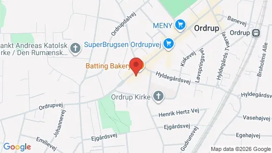 Kliniklokaler til leje i Charlottenlund - kort over placeringen